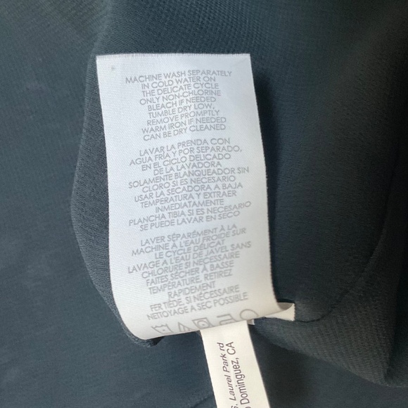 Cabi Womens Blouse Top Sheer Green Plum Floral Evermore Frayed Sleeves 3065 - Picture 8 of 9